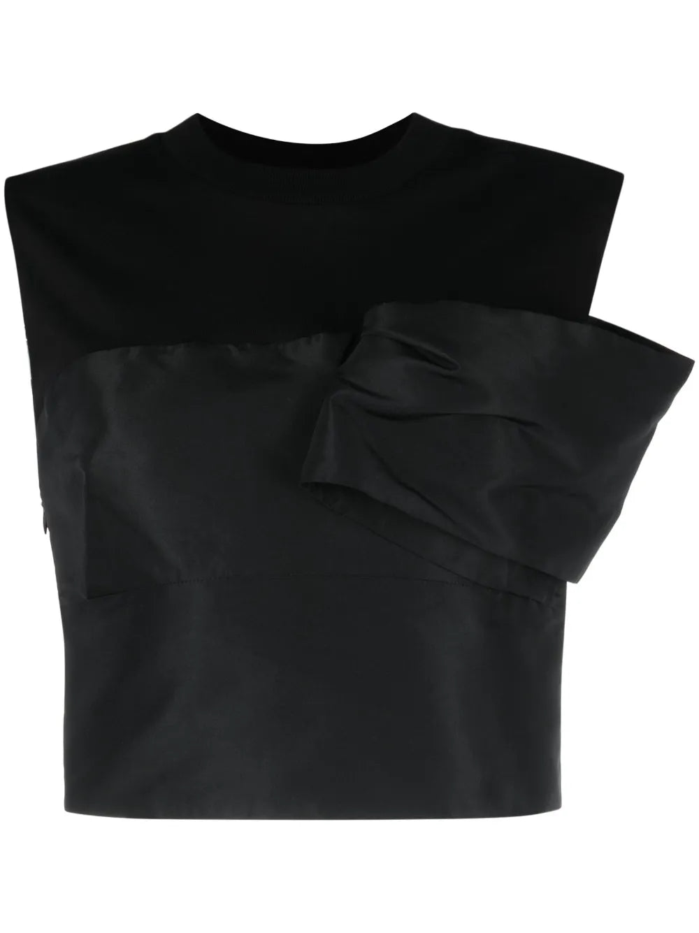 Cold-Shoulder Cotton Top