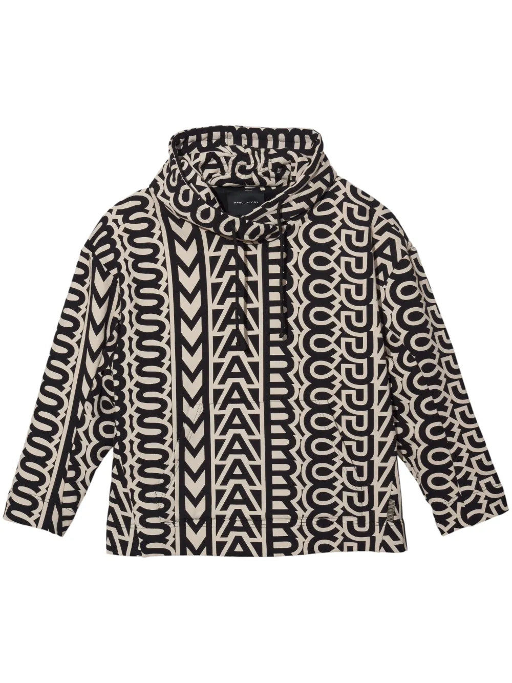 Monogram-Print Drawstring Hoodie