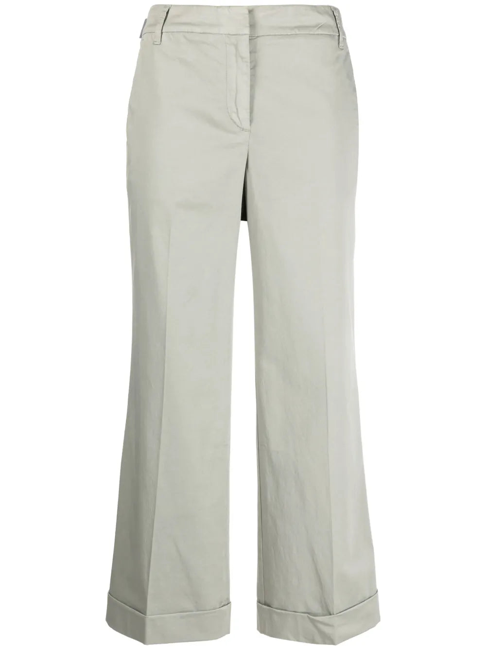 Wide-Leg Cropped Trousers
