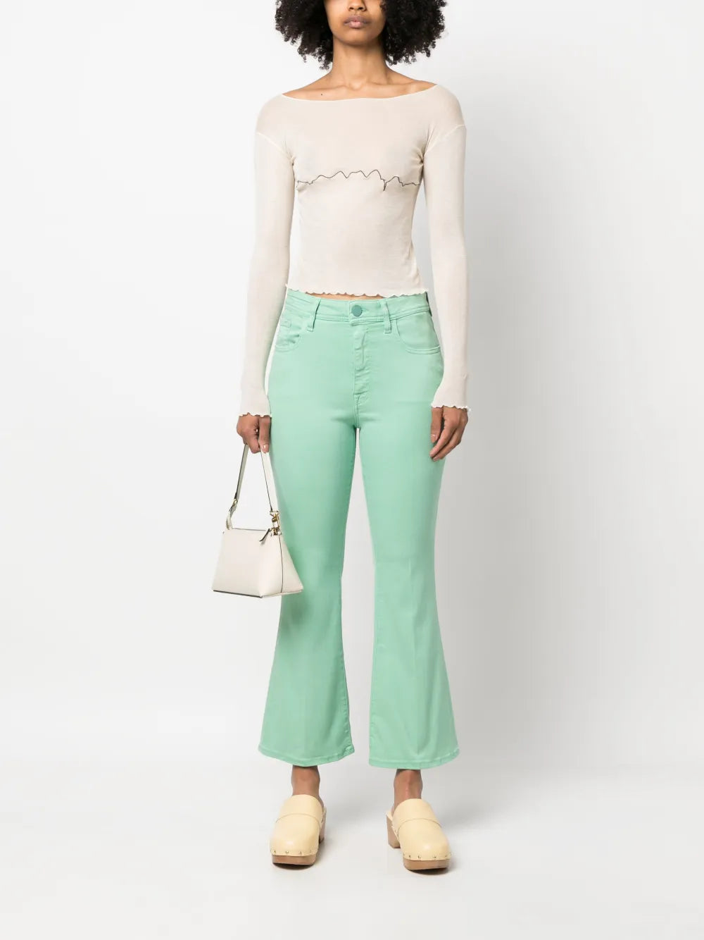 Victoria Cropped Flared Jeans