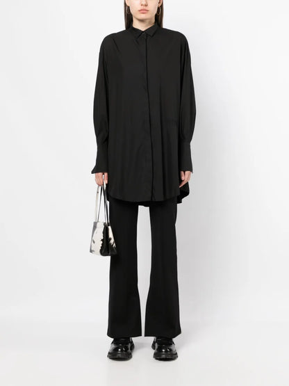 Embroidered Logo Shirt Dress