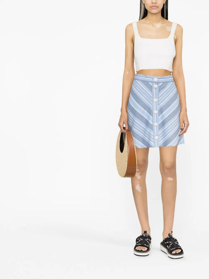 Striped Mini Skirt