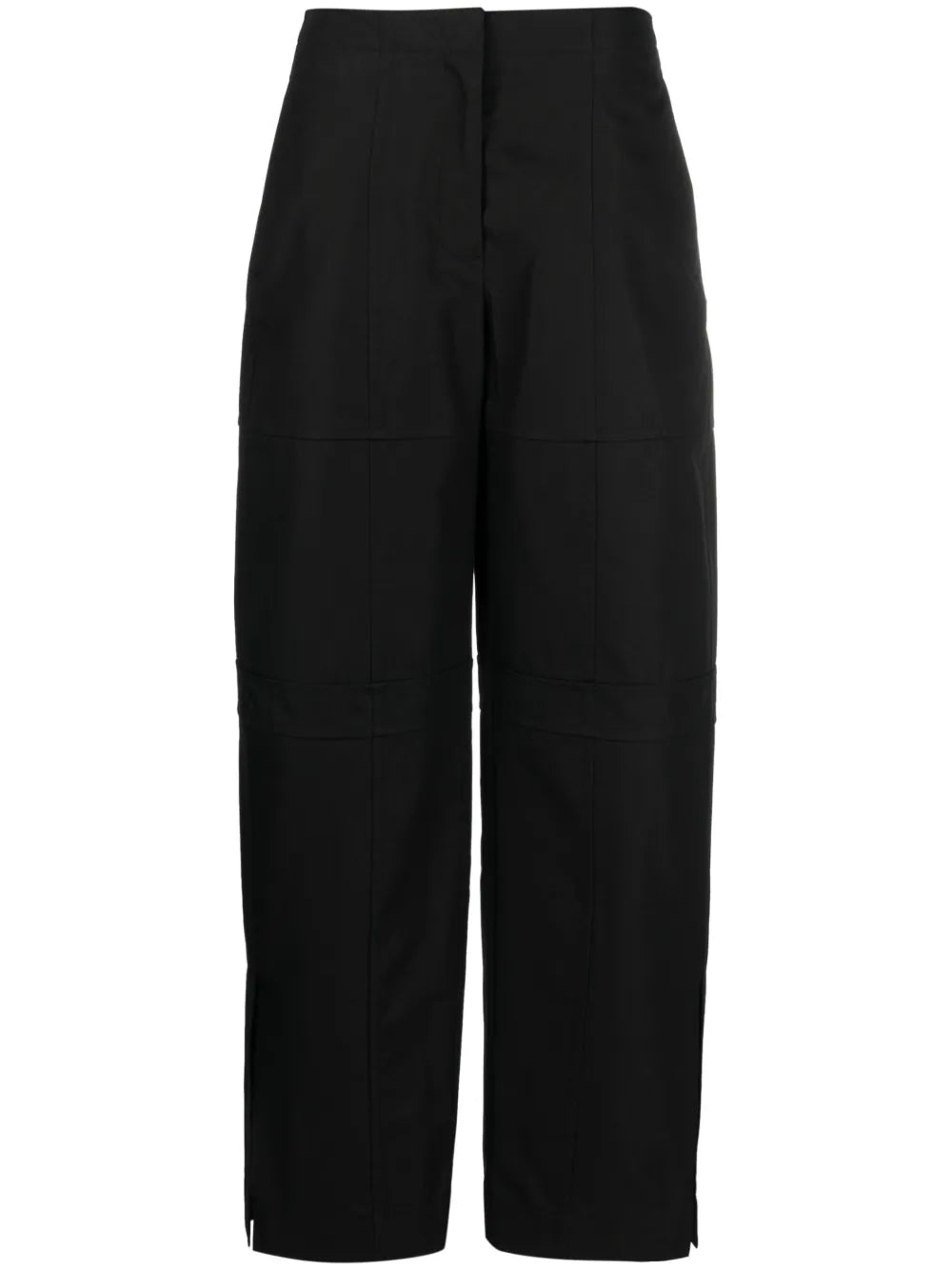 Panelled Straight-Leg Cut Trousers