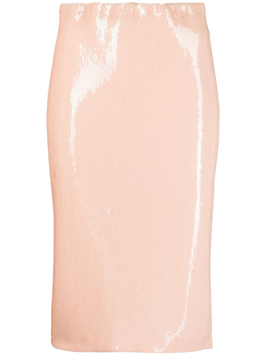 Sequin-Design Midi Skirt