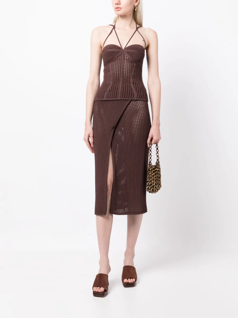 Halterneck Knitted Top