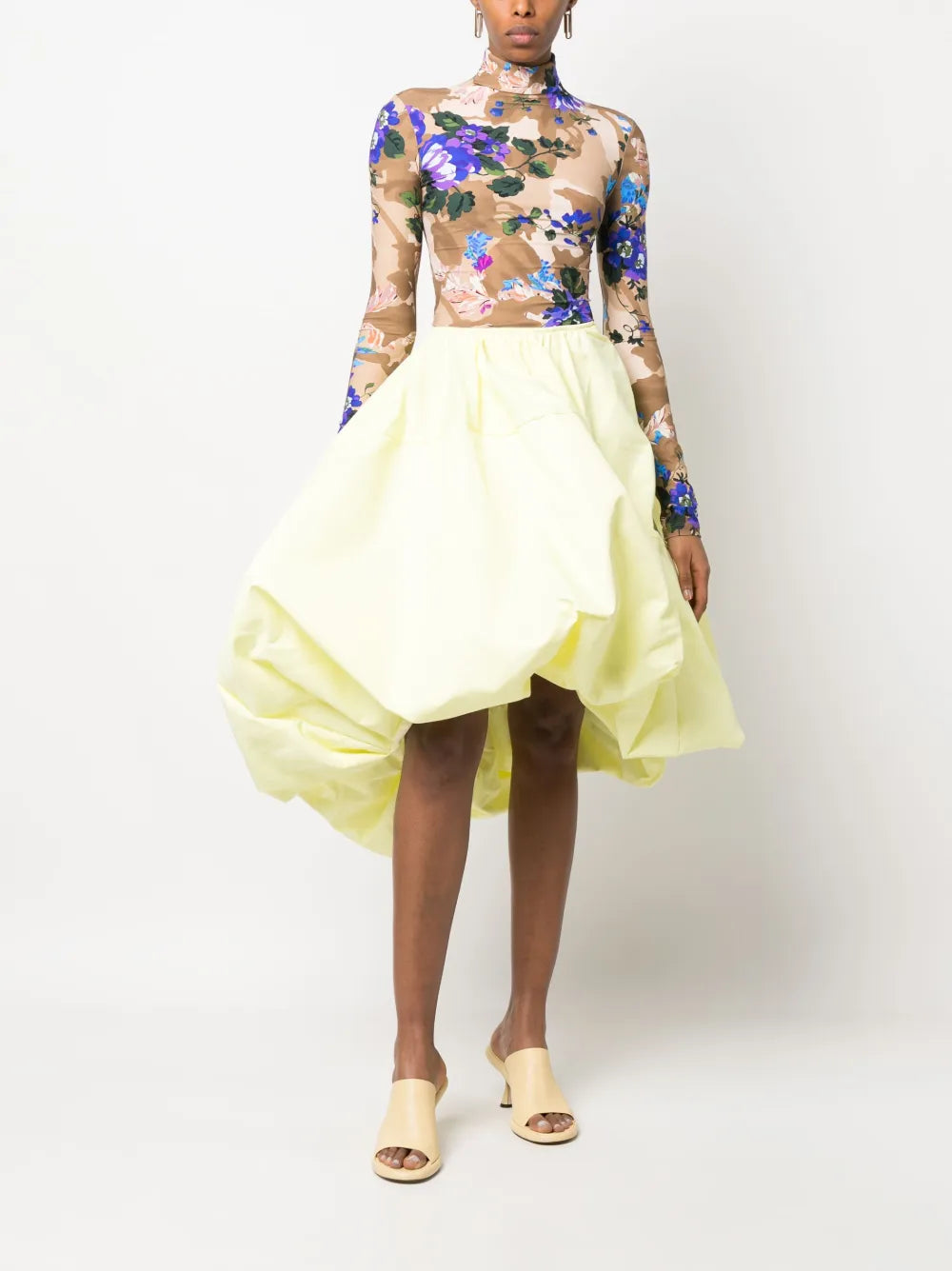Asymmetric Cotton Skirt