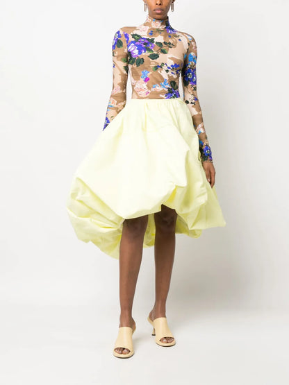 Asymmetric Cotton Skirt