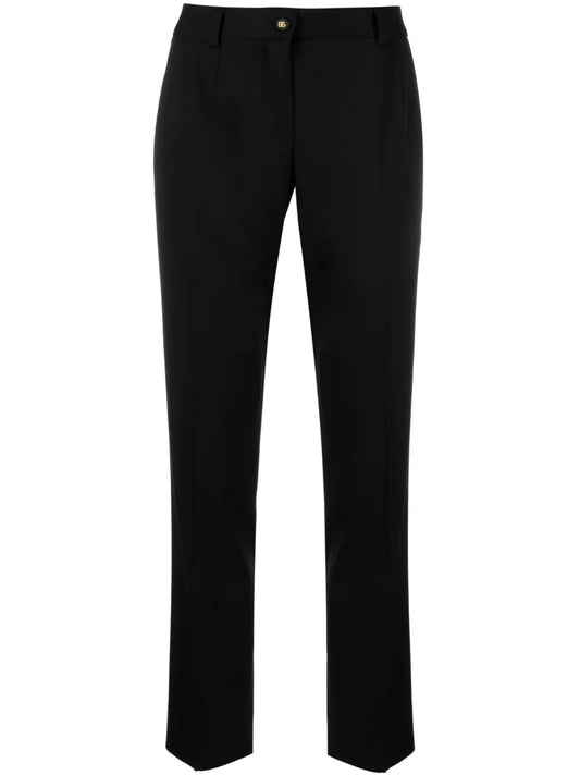 Cropped Straight-Leg Trousers