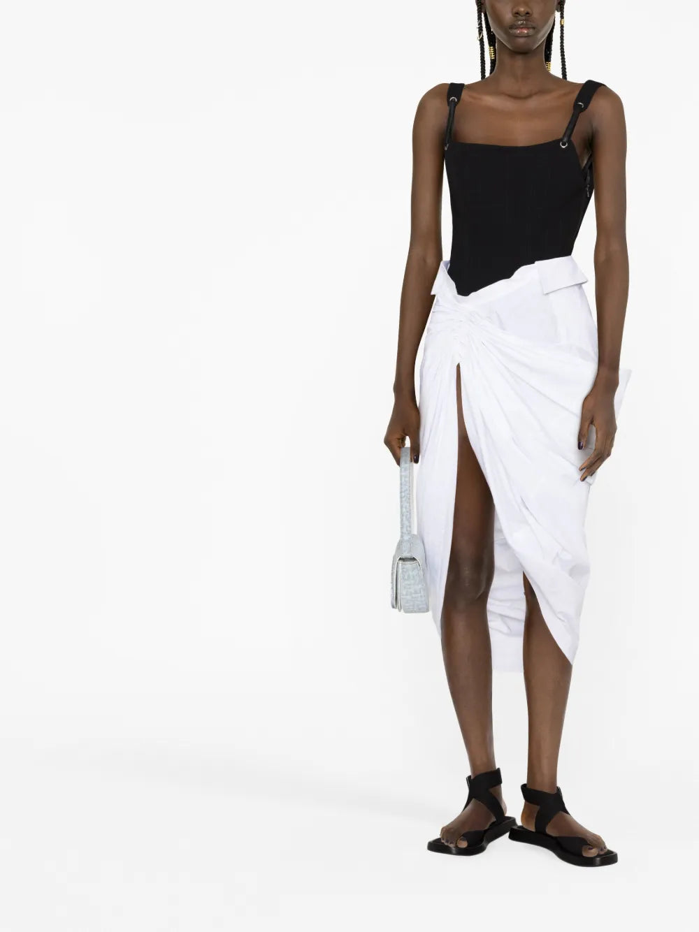 Asymmetric Midi Skirt