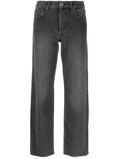 Straight-Leg Denim Jeans