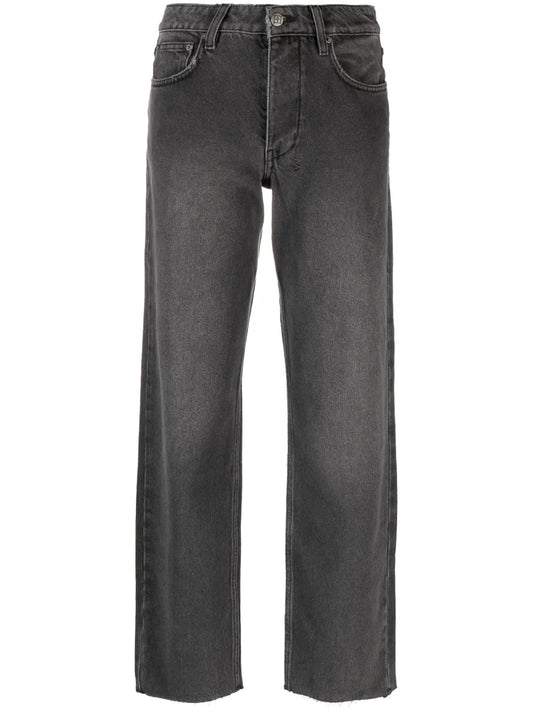 Straight-Leg Denim Jeans