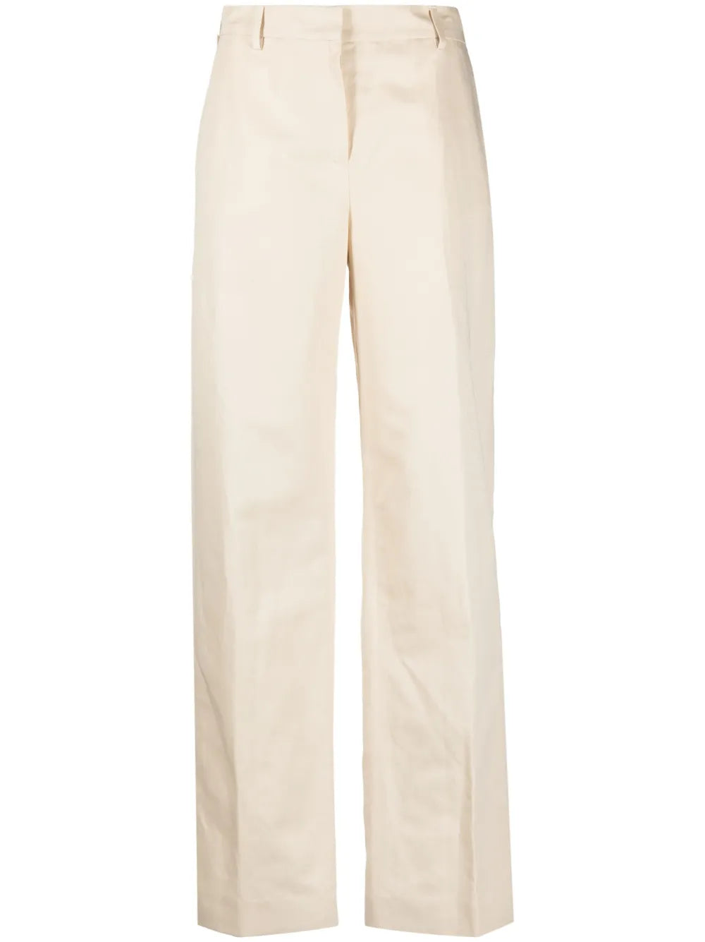 High-Waisted Straight Trousers