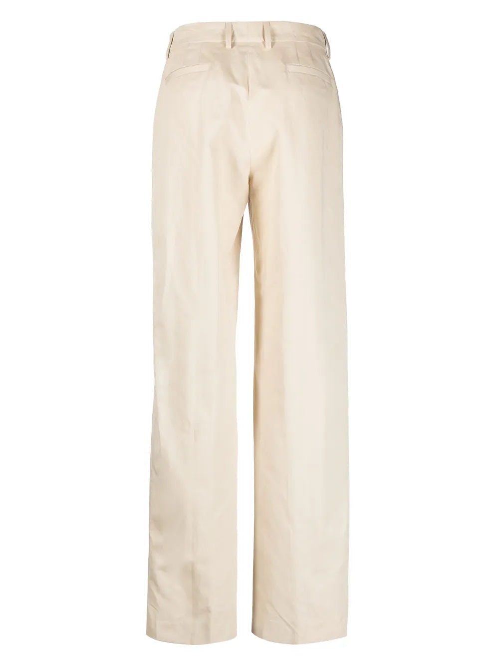 High-Waisted Straight Trousers