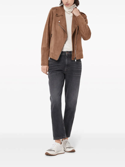 Straight-Leg Cropped Jeans