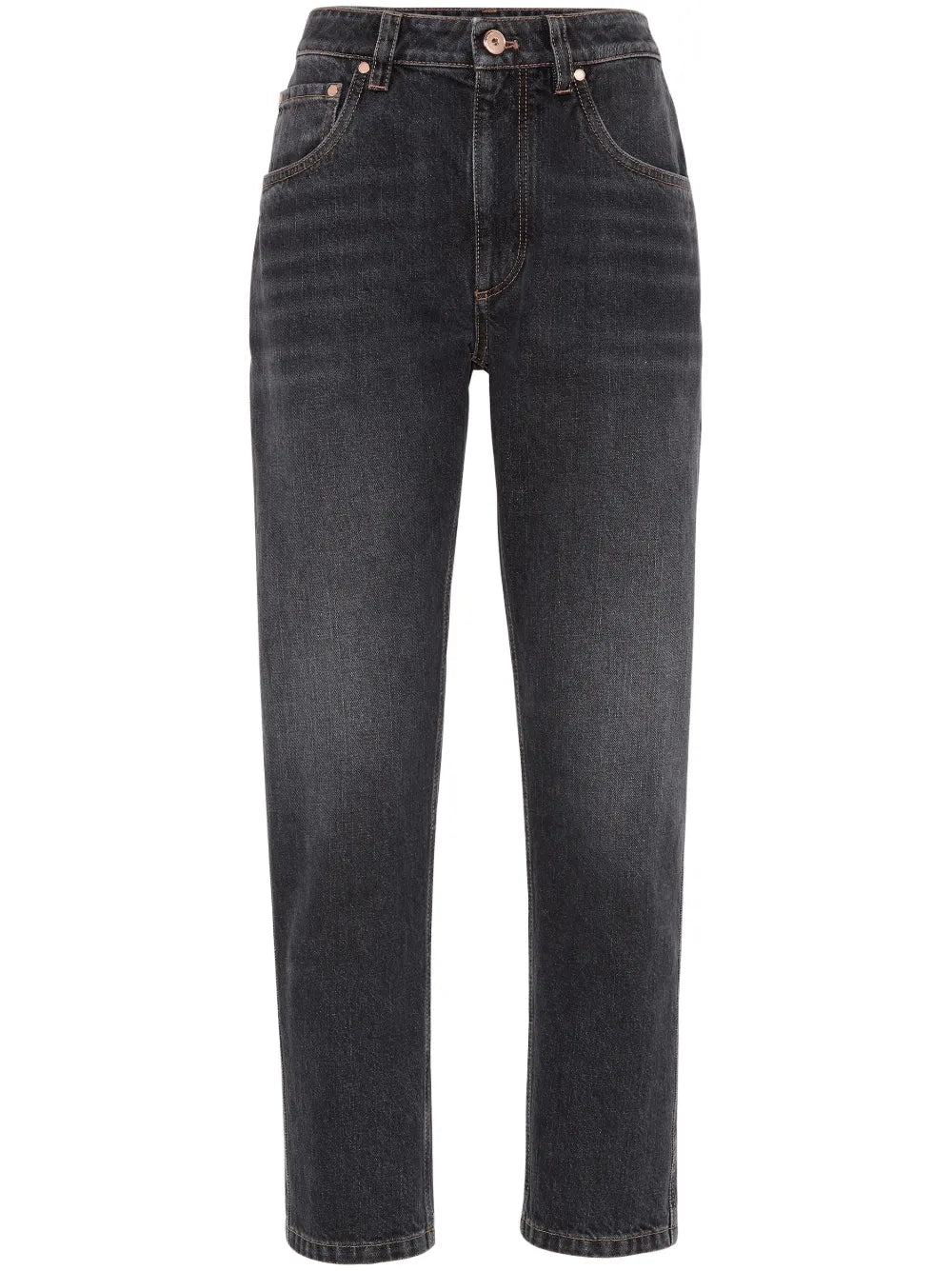 Straight-Leg Cropped Jeans