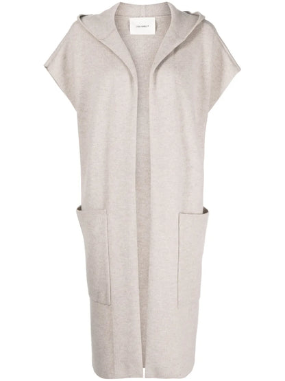 Two-Pocket Knitted Cardi-Coat