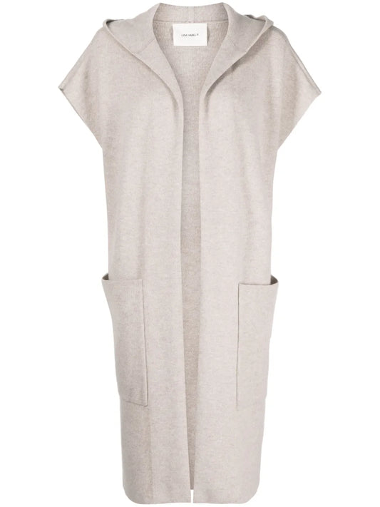 Two-Pocket Knitted Cardi-Coat