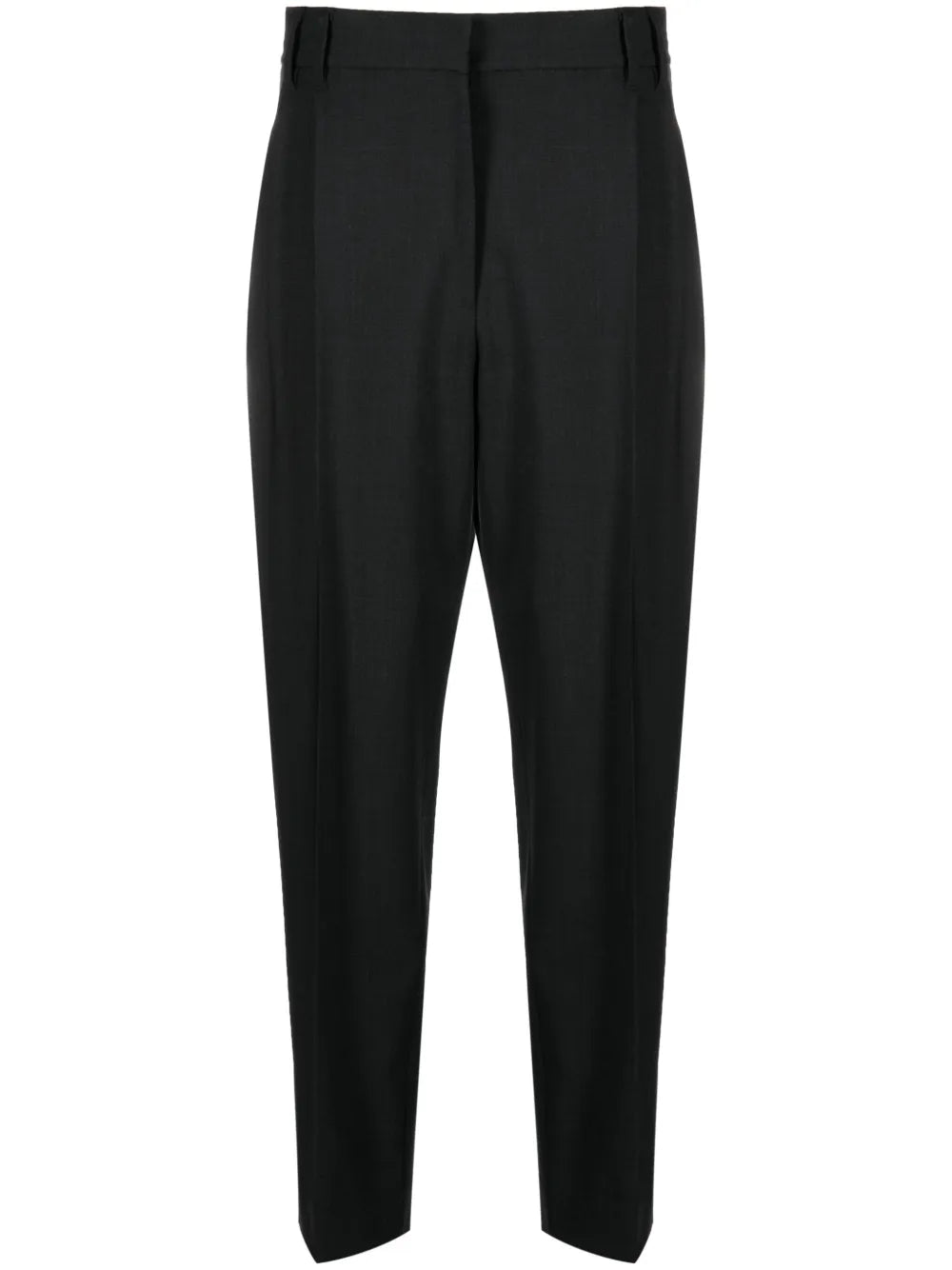 Cropped Wool-Blend Trousers