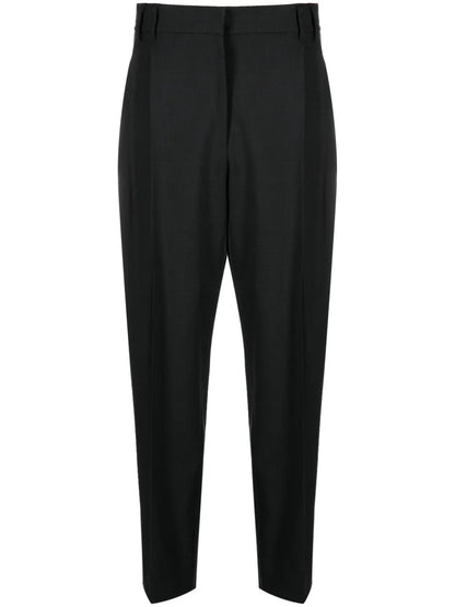 Cropped Wool-Blend Trousers