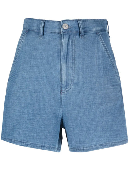High-Waisted Denim Shorts
