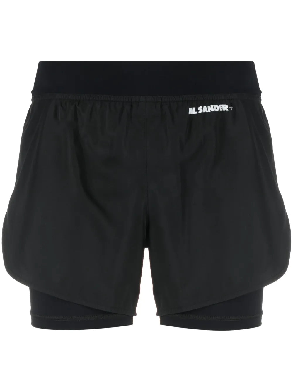 Logo-Print Layered Shorts