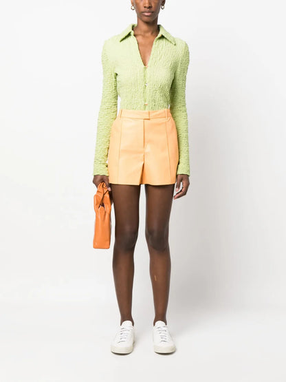 Kirsty Faux-Leather Shorts