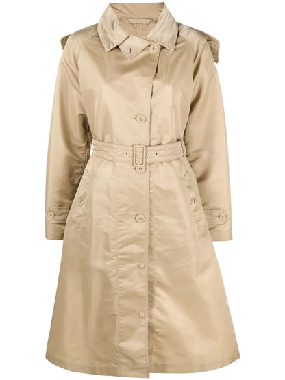Hooded Belted Trench Coat