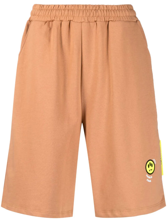Logo-Print Cotton Shorts