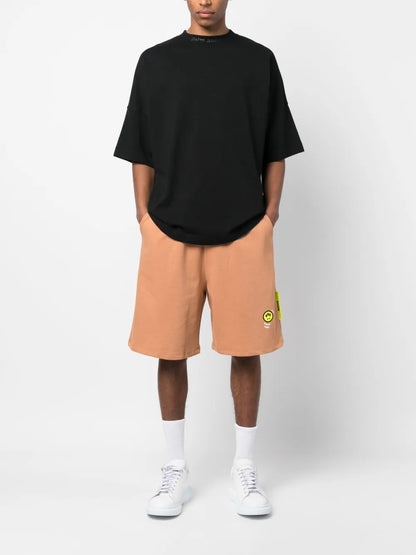 Logo-Print Cotton Shorts