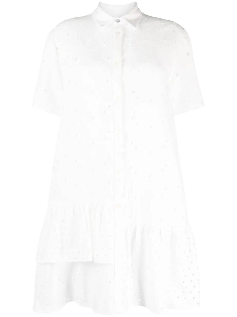 Embroidered Shirt Dress