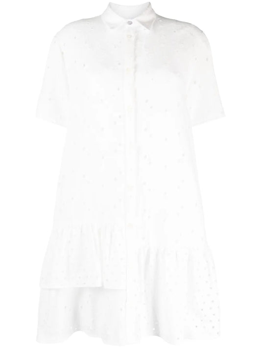 Embroidered Shirt Dress