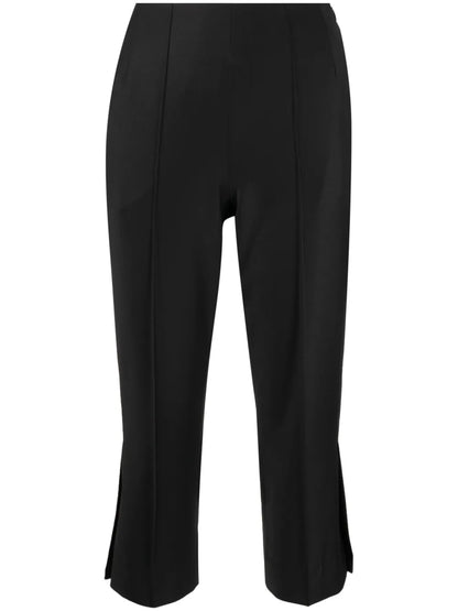 Wool Blend Cropped Trousers