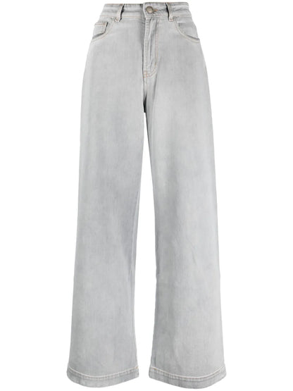 Mid-Rise Straight-Leg Jeans