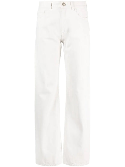 Straight-Leg High-Waist Jeans