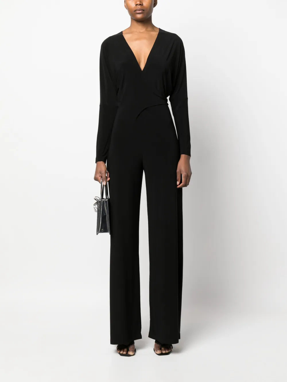 V-Neck Stretch Jumpsuit