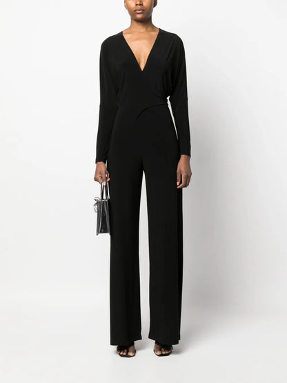 V-Neck Stretch Jumpsuit