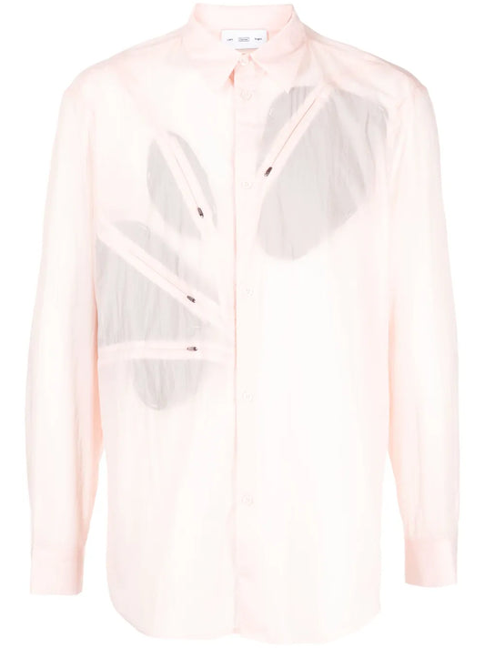 Decorative-Zip Detailing Shirt