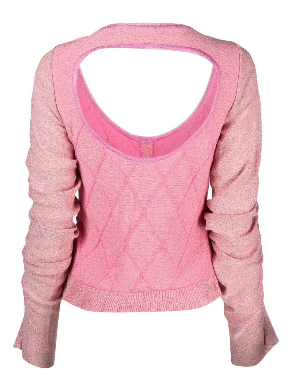 Elena Draped-Sleeve Cardigan