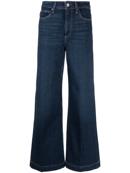 Wide-Leg Cropped Jeans