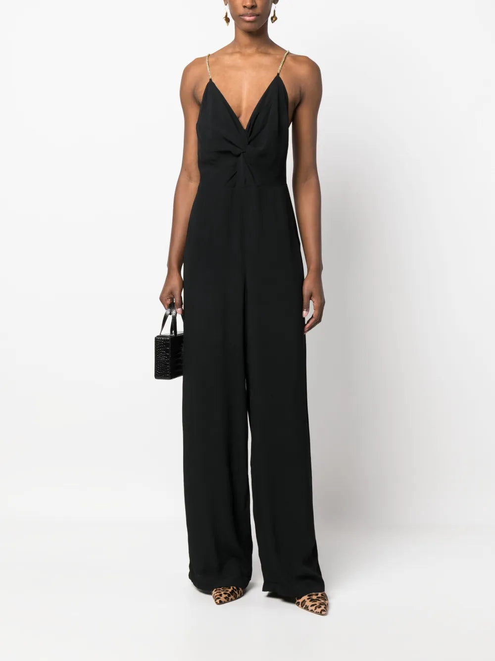 Plunging V-Neck Jumpsuit