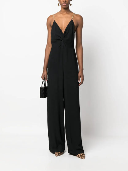 Plunging V-Neck Jumpsuit