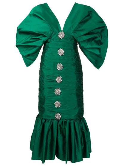 V-Neck Mermaid-Design Dress