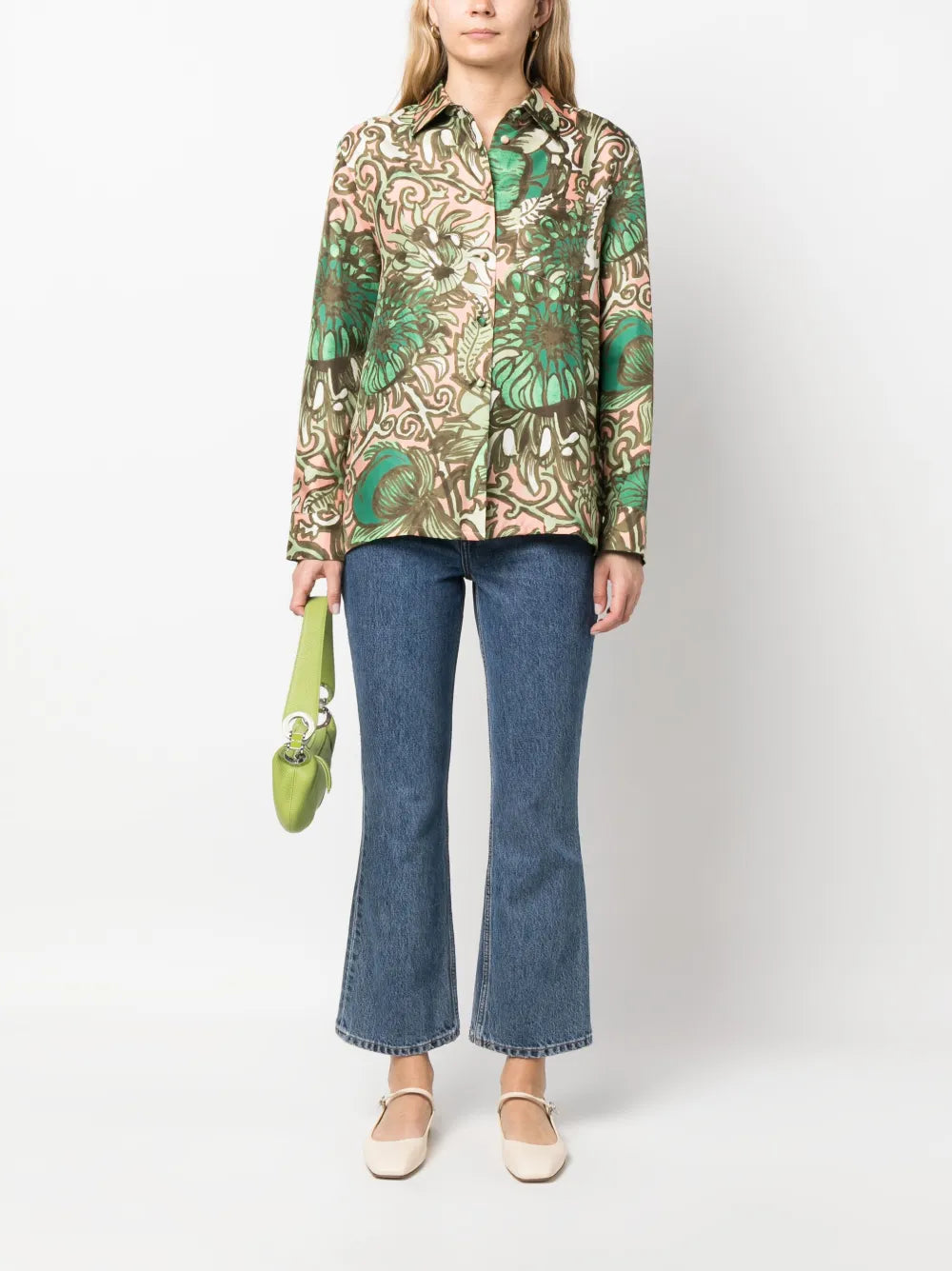 Boy Floral-Print Silk Shirt