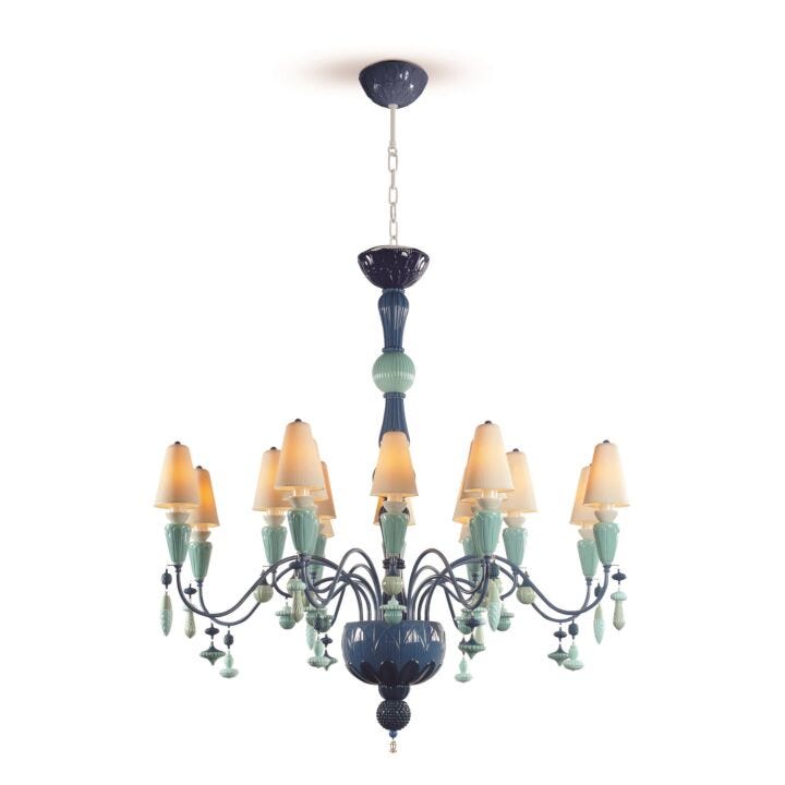 Ivy And Seed 16 Lights Chandelier Medium Flat Model Ocean