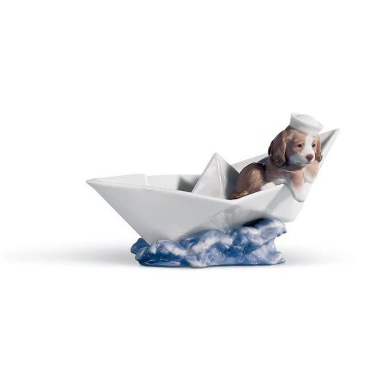 Little Stowaway Dog Figurine