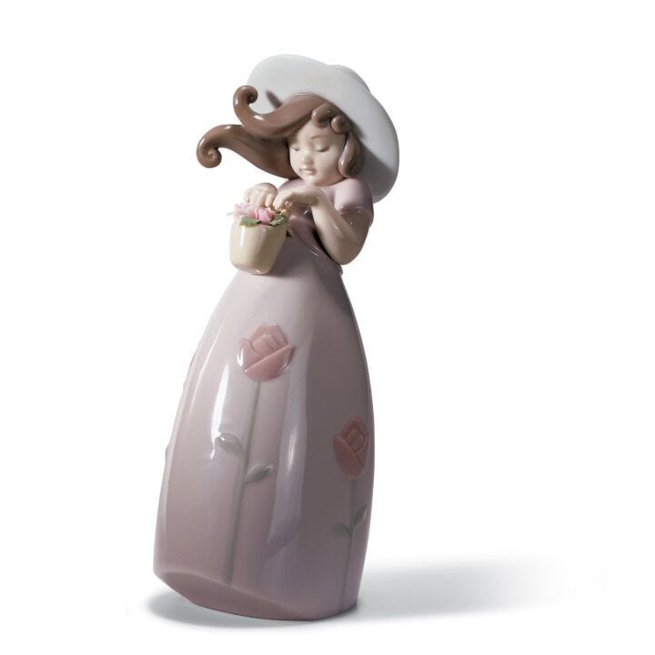 Little Rose Girl Figurine