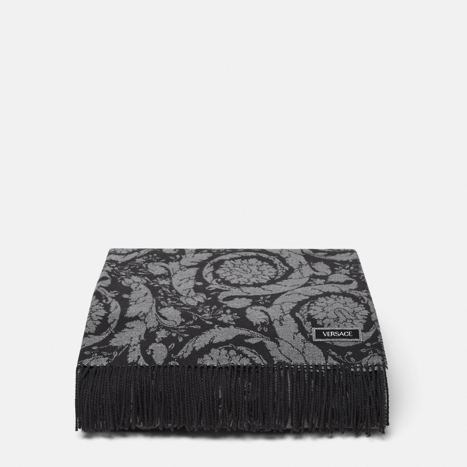 Barocco Cashmere Fringed Blanket