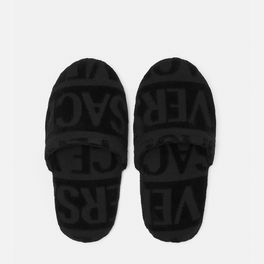 Versace Allover Towel Slippers