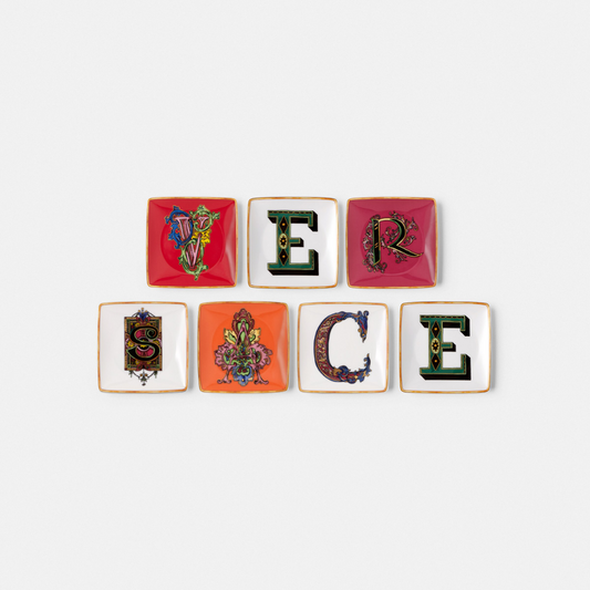 Holiday Alphabet Square Bowl Set