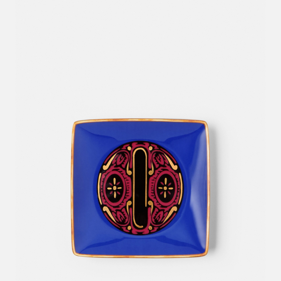 Versace Alphabet O Square Plate 12cm